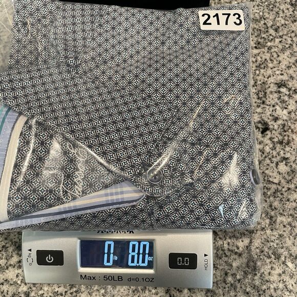 Tasso Elba Men's Geometric Print 100% Cotton Button Down Long Sleeves L - Picture 8 of 8